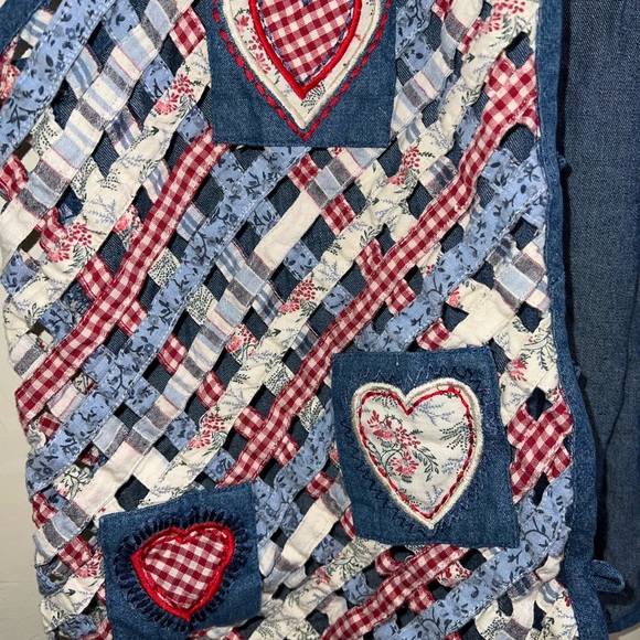 VJ Woman Blue Denim Vest - Picture 2 of 4